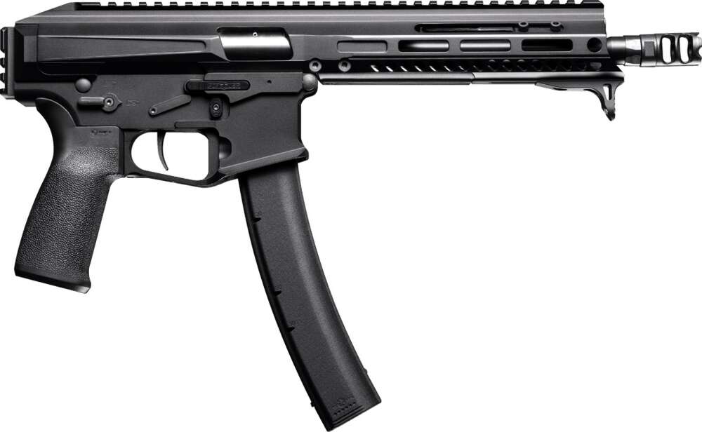 Handguns Patriot Ordnance Factory 8" 9mm POF 01838 PHOENIX   9MM PISTOL 8IN M-LOK Q/QD  BLK • Model: 8"